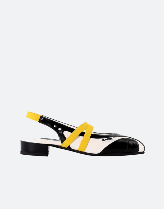 피치 블랙 & 화이트 슬링백