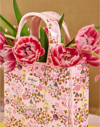 핸드백 베이스 화병 - 타이니 타운