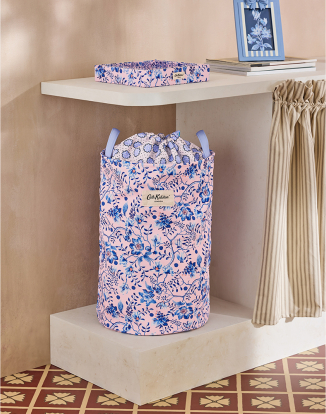 런드리 백 세탁 바구니 - 블루 플로럴