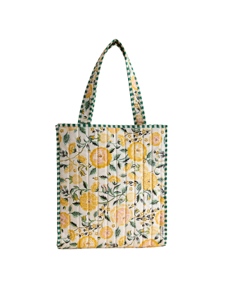 퀼트 북백 - 옐로우 스트로베리 가든