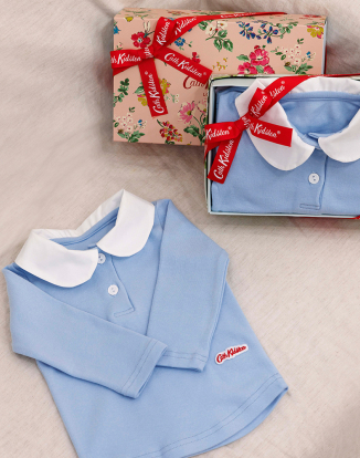 롱슬리브 베이비 라운드 카라티 라이트 블루