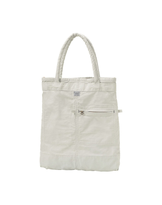 MILE TOTE BAG-WHITE
