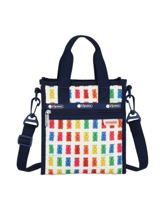 하리보 골드베렌 네이비 미니 N/S 토트백