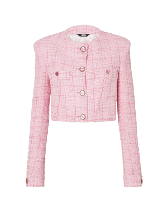 트위드 크롭 자켓