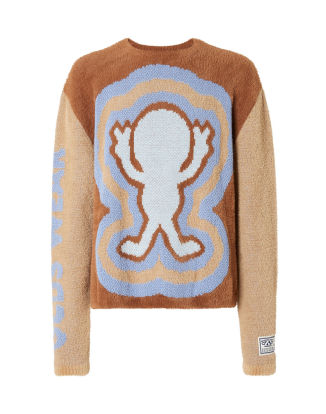 퍼 위어도 자카드 스웨터