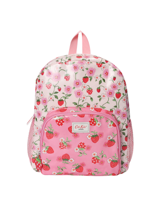 키즈 클래식 라지 메쉬 포켓 백팩 - 스트로베리 스몰 핑크