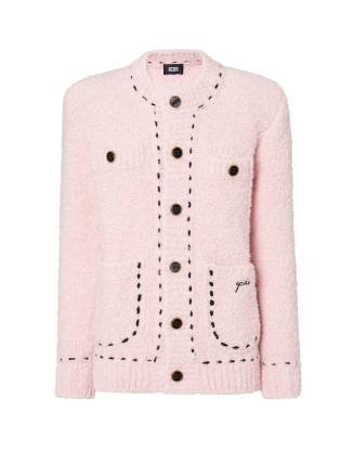 부클레 니트 자켓