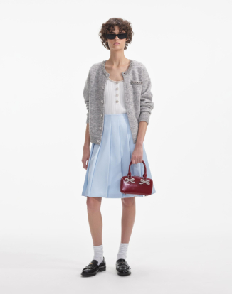 그레이 멜란지 카디건