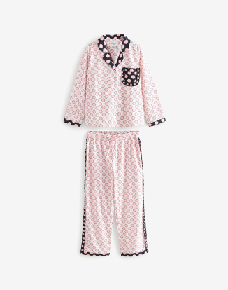 버튼 스루 파자마 세트 - 포지 스팟