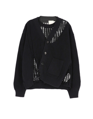 점퍼 위드 가디건 패널