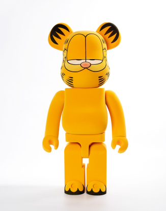 1000% BEARBRICK GARFIELD Flocky Ver.