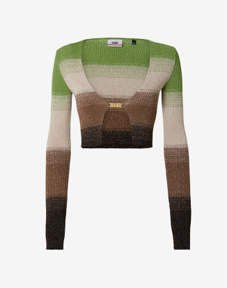 루렉스 데그라데 미니 가디건