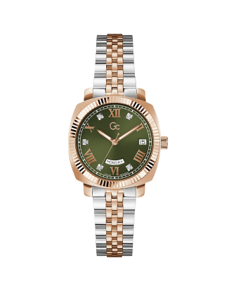 투톤 그린 플레어 쿠션 레이디 (Z44004L3) 여성시계