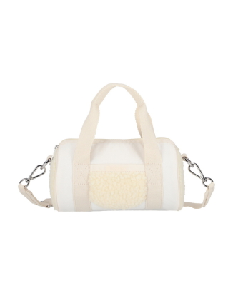 화이트 데님/크림 셰르파 롤 백