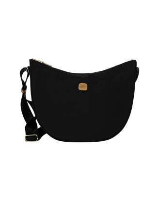 엑스백 하프문 미디움 숄더백 블랙