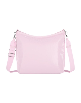 아이스핑크 샤인 미디움 집 숄더백
