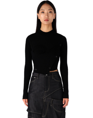 더블 칼라 스웨터