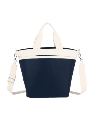 딥 씨 블루 / 가드니아 버켓 토트백