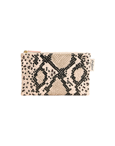지퍼 펄스 파우치 - 스네이크 플로럴