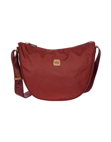 엑스백 하프문 스몰 숄더백 보르도