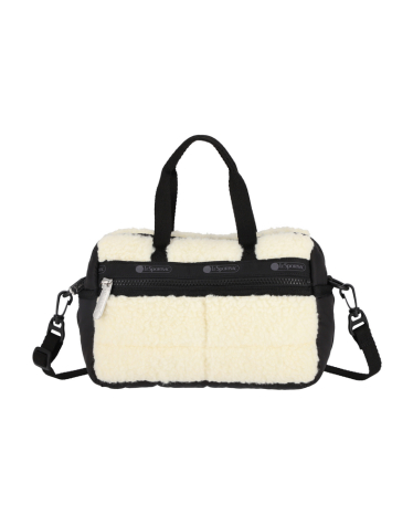 크림 비건 셰르파 퍼피 미니 더플백