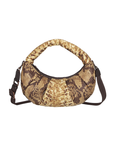 파이톤 샌드 베네치아 스몰 토트백