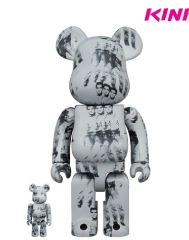 400%+100%BEARBRICK  ANDY WARHOL `S ELVIS PRESLEY