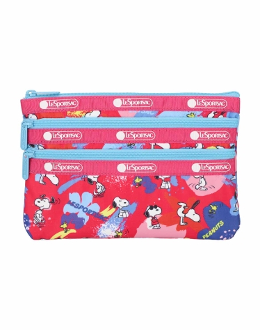 피너츠 플레이타임 쓰리집 코스메틱 파우치