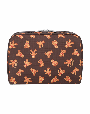 테디베어 원더랜드 엑스트라 라지 렉탱귤러 코스메틱 파우치