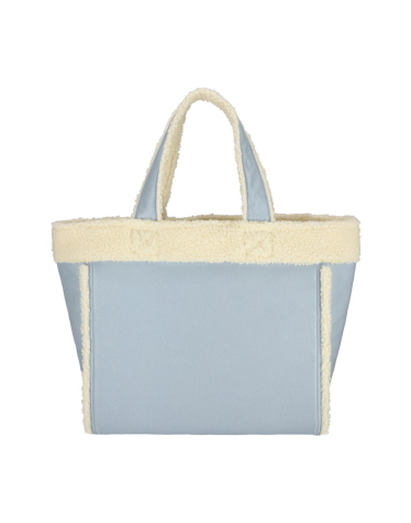 라이트 데님 워시/셰르파 투웨이 토트백