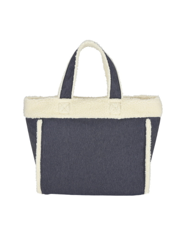 미디움 데님 워시/셰르파 투웨이 토트백