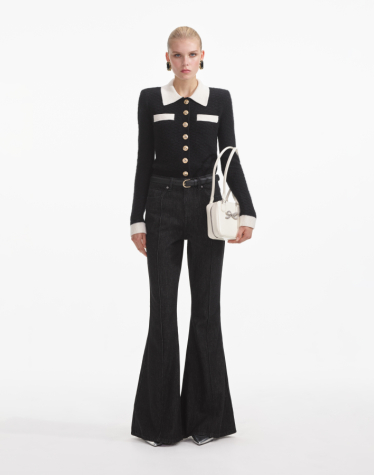 블랙 텍스쳐 가디건