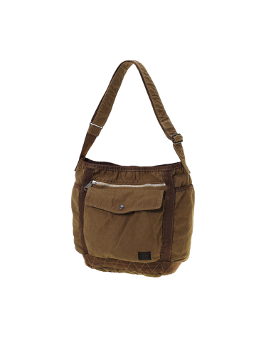CRAG SHOULDER BAG(L)-BEIGE