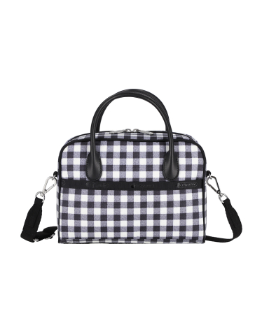 업타운 깅엄 스퀘어 크로스백