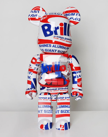 1000% BEARBRICK ANDY WARHOL "Brillo" 2022