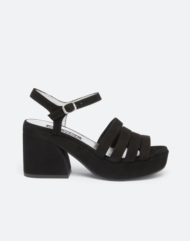 뱅야드 블랙 스웨이드 샌들