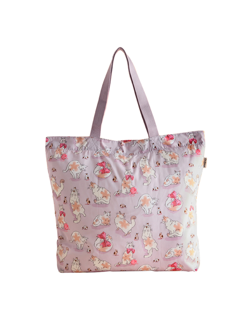 라지 폴더웨이 토트 - 캣 앤 마우스