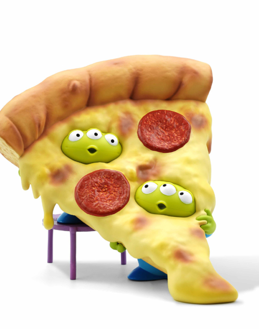 Pixar Aliens Pizza Day Figure