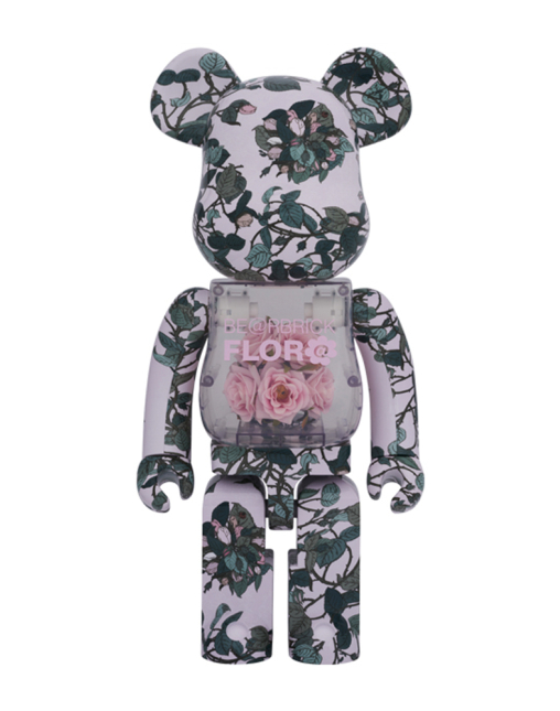 1000% BEARBRICK FLOR@ PINK ROSE 