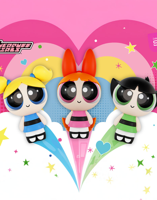 The Powerpuff Girls Blop Blop Series Figure Set