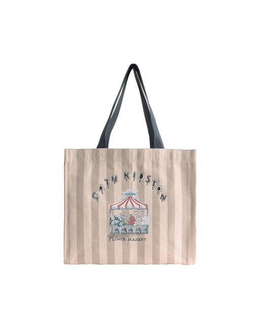 라지 토트백 - 플라워 마켓