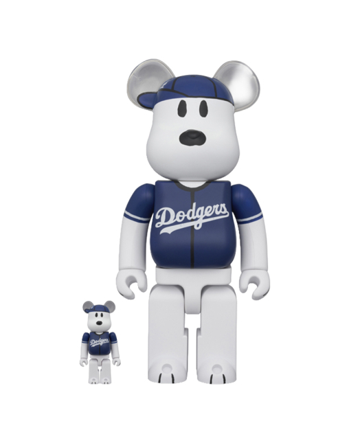 400%+100% BE@RBRICK MLB X  PEANUTS SNOOPY (LA DODGERS)