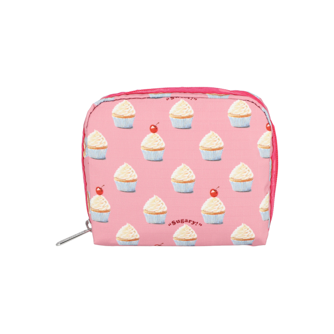 스위트 컵케이크 딜라이트 스퀘어 코스메틱 파우치
