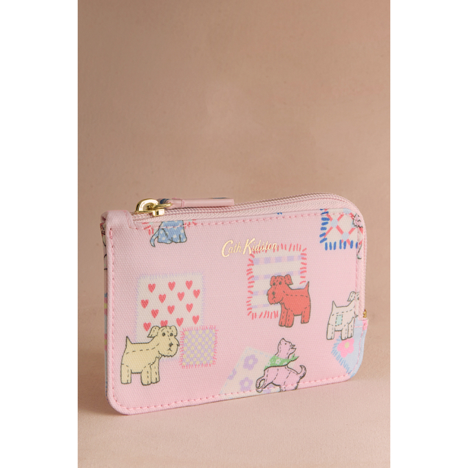 카드 앤 코인 키링 펄스 - 도그 패치워크