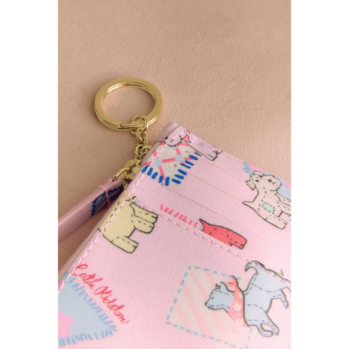 카드 앤 코인 키링 펄스 - 도그 패치워크