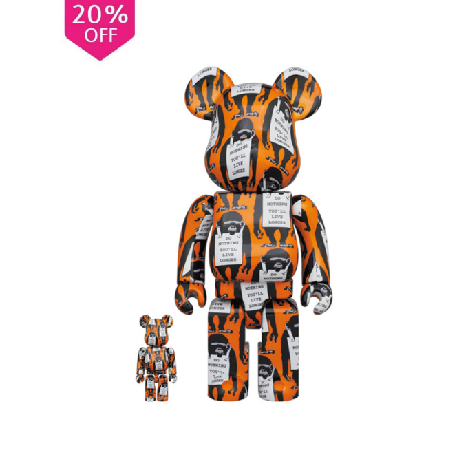 400%+100% BEARBRICK MONKEY SIGN