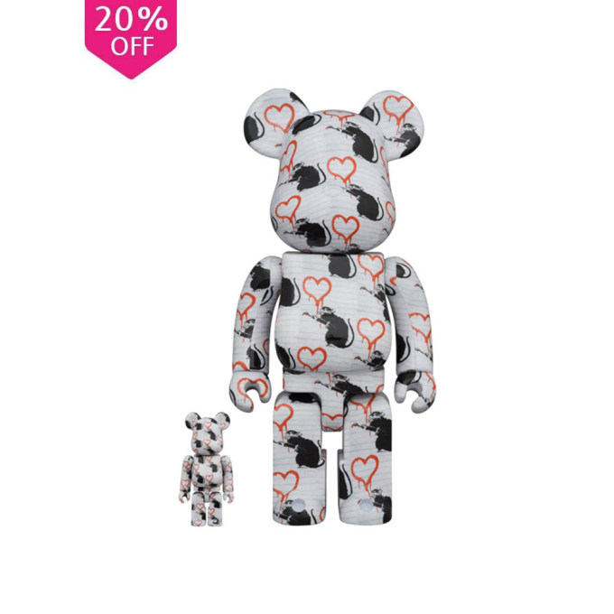 400%+100% BEARBRICK LOVE RAT