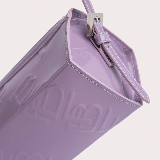 카로 퍼플 헤이즈 엠보스드 페이턴트 레더