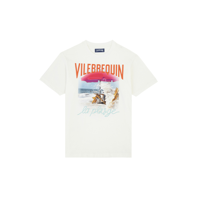 맨즈 웨이브 온 VBQ 비치 코튼 티셔츠 (VQ-24SSPTSAP386003)