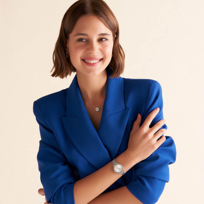 빈티지 비드 실버 메쉬